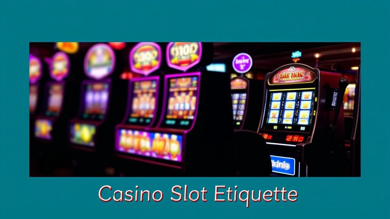Casino Slot Etiquette: Dos and Don'ts